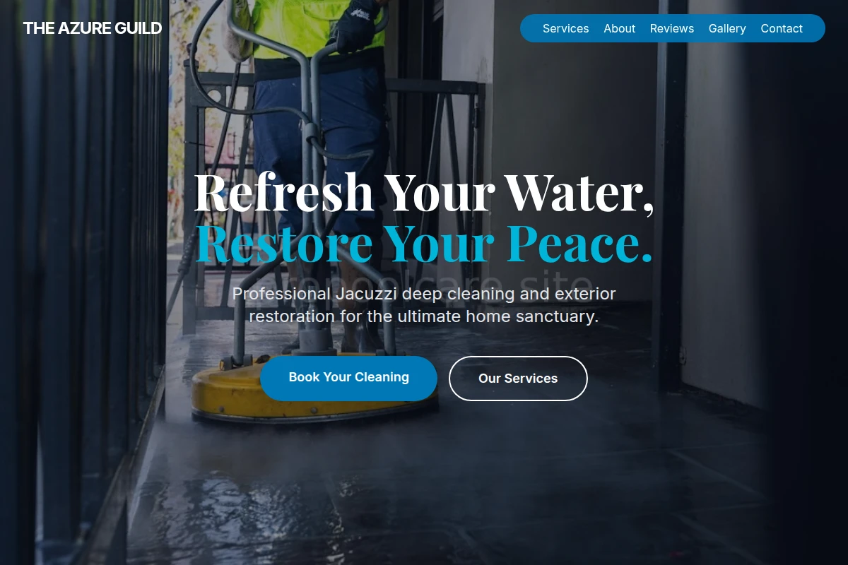 Jacuzzi Pressure Washing